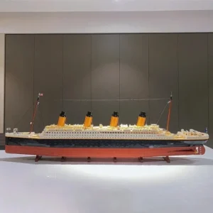 Maquette Grand Bateau de Croisière en Briques – Kit de Construction 9090 Pièces pour Adultes avec Manuel Inclus